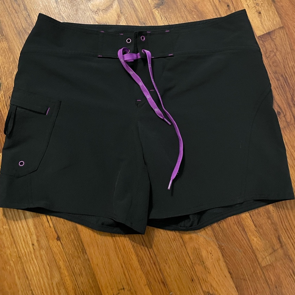 Black athleta swim trunk